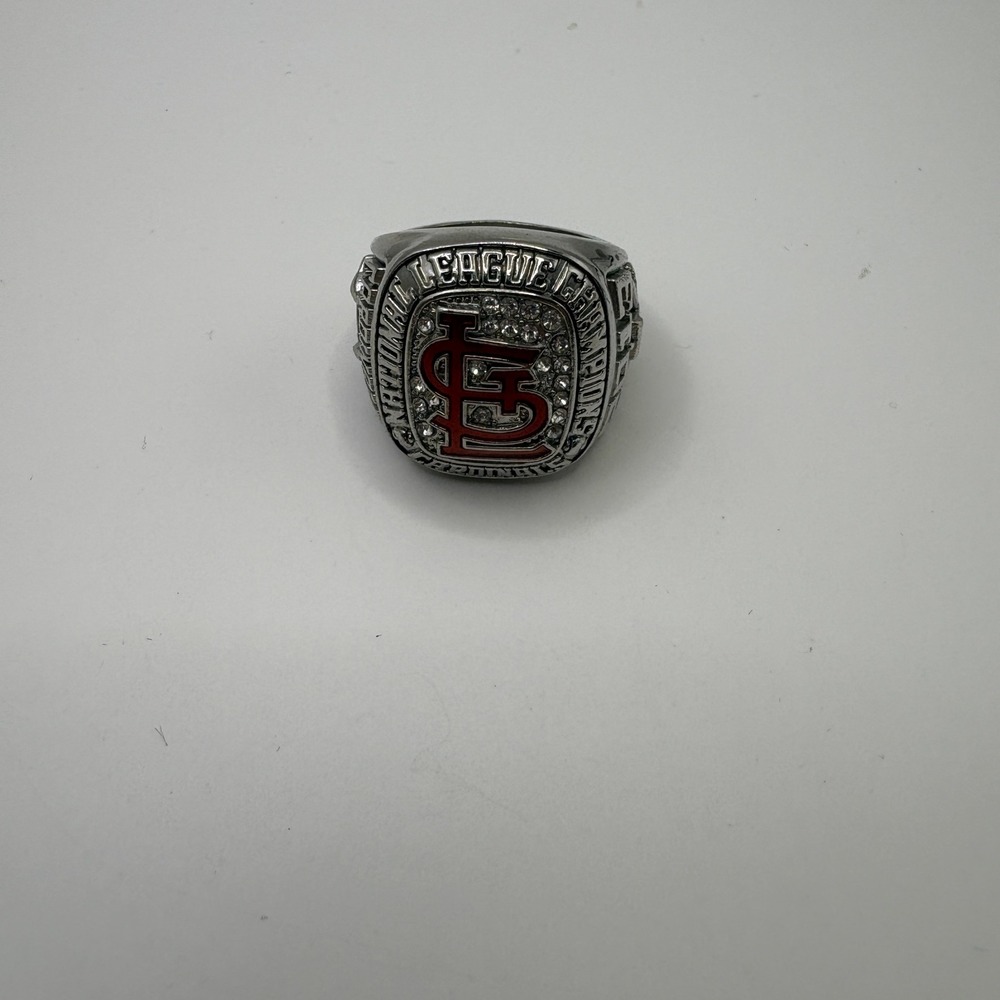St Louis Cardinals 2011 National League Champions Replica Ring Silver Tone Fan